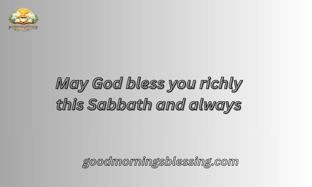 Short Sabbath Blessings